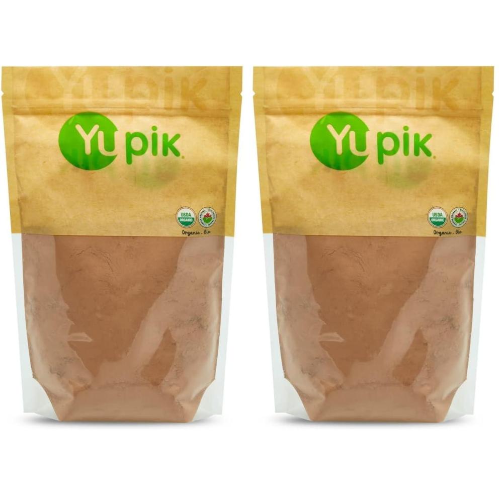 image:imageYupik Organic Unsweetened Cocoa Powder 22 lb 352 oz GlutenFree GMOFree Vegan Kosher No Sugar Added No Additives Natural Powder Excellent Source of Fiber amp IronFor Baking amp Topping22 lb Pack of 2