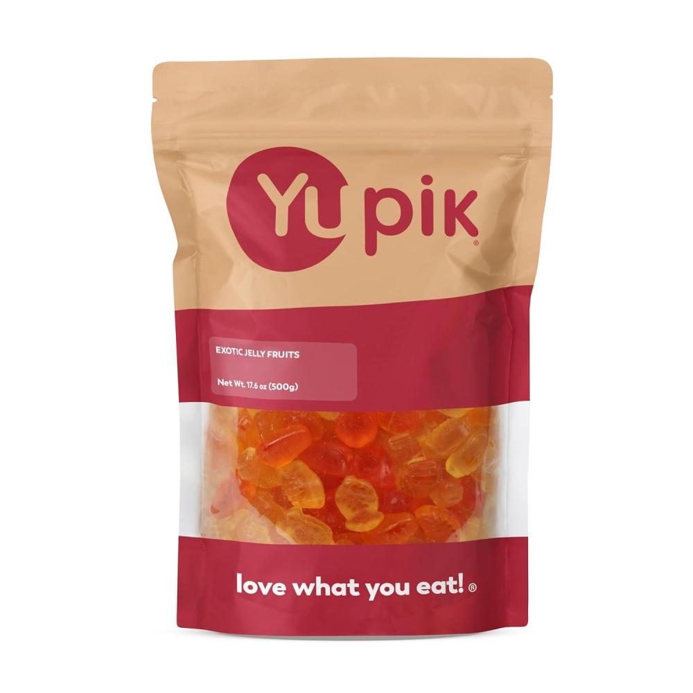image:imageYupik Exotic Jelly Fruits 176 oz 11 lb Vegan Jelly Candies with Natural Colours amp Fruit Flavours Mango Pineapple amp Grapefruit Juice Fun FruitShaped Gummies