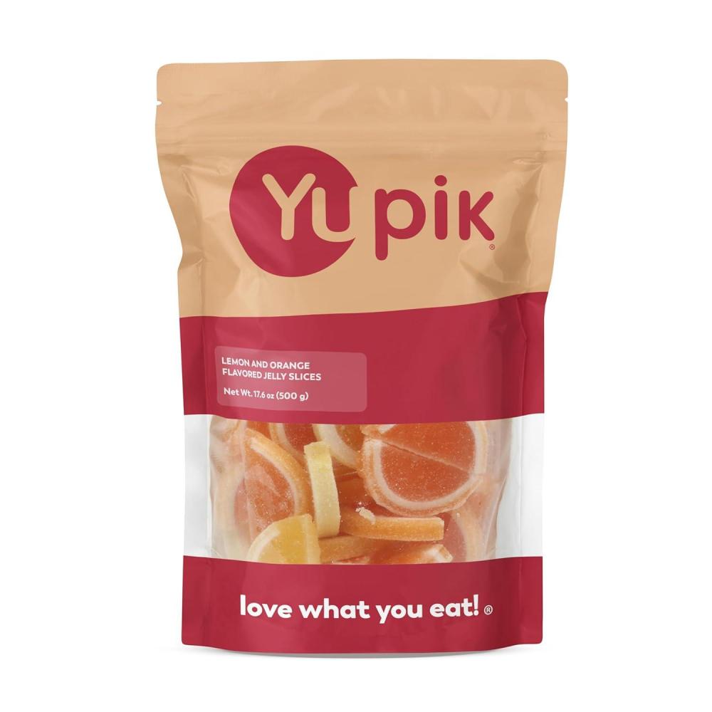 image:imageYupik Lemon amp Orange Flavored Jelly Slices Candy 176 oz 11 lb Soft Jelly Candies with Sugary Coating Vibrant Citrus Flavours Perfect for Snacking Sharing amp Gifts