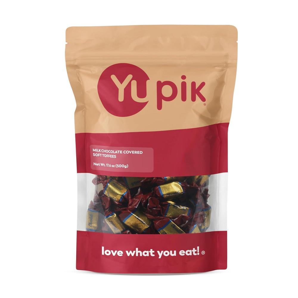 image:imageYupik Milk Chocolate Covered Soft Toffees 176 oz Miniature Bars Creamy Milk Chocolate Sweet amp Chewy Caramel Candies Ideal for Snacking amp Gifting