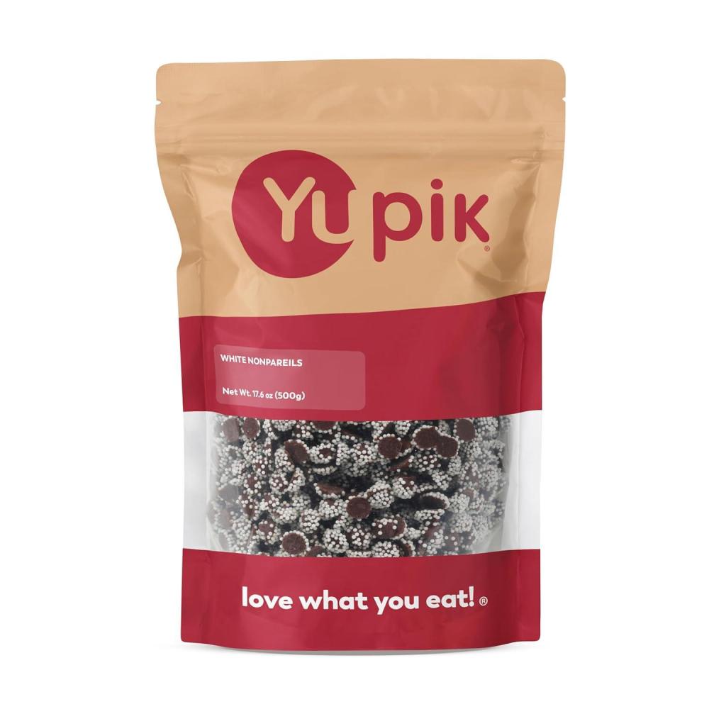 image:imageYupik Mini Chocolate Nonpareils Candy 176 oz 110 lb BiteSized Chocolate Flavored Sweets with White Sprinkles Ideal for Snacking Baking Decorating amp Party Treats