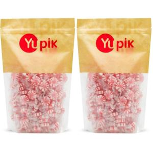 Yupik Red Pinwheel Mints, 2.2 lb (35.2 oz), Gluten-Free, Hard Candies, Individually Wrapped, Refreshing Sweet Minty Flavor, Classic Treat, Delicious Snacks, Ideal for Gifting & Holidays(2.2 Pound (Pack of 2))
