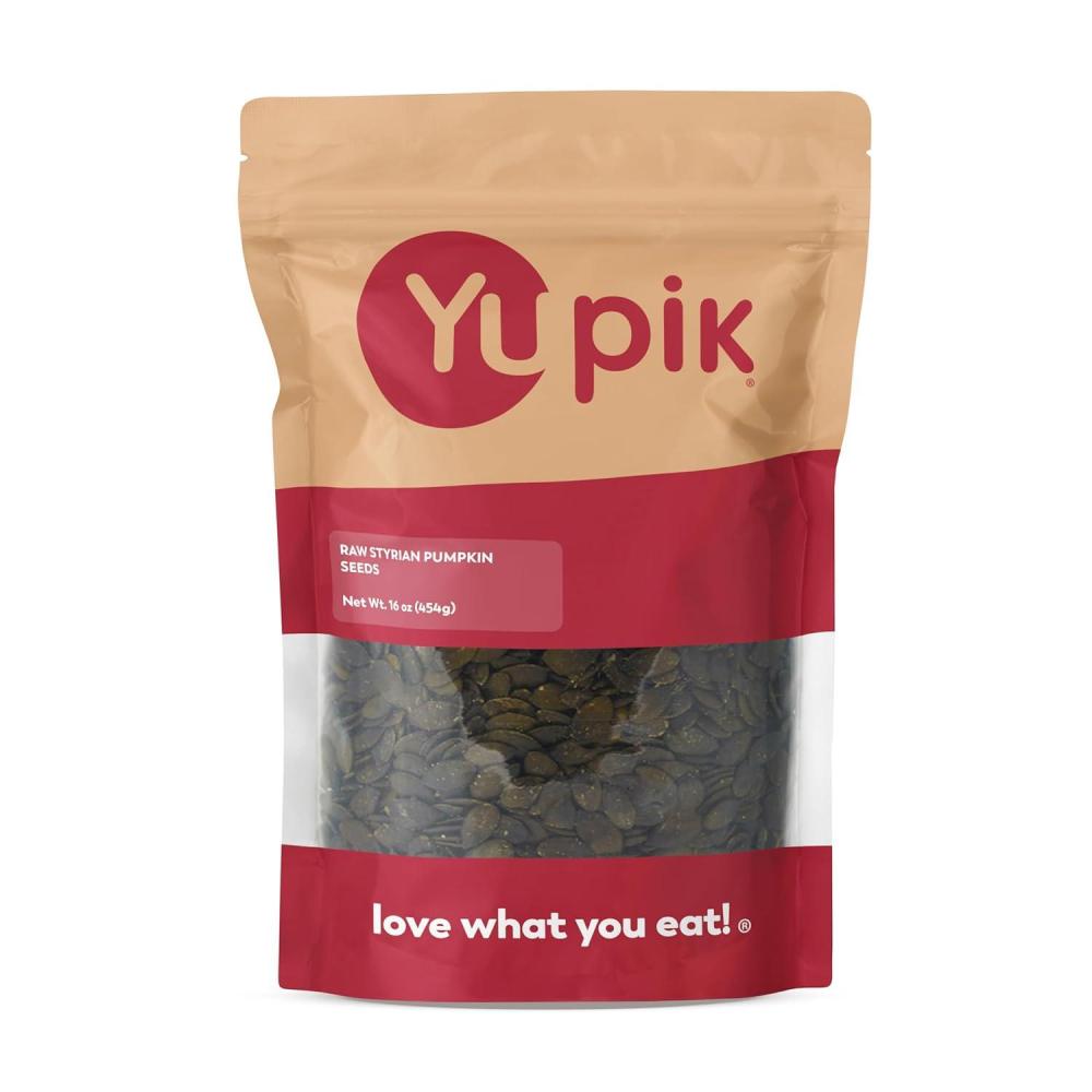 image:imageYupik Raw Styrian Pumpkin Seeds 16 oz 1 lb Unsalted ShellFree Rich in Protein Iron amp Fiber NonGMO GlutenFree Vegan Kosher165 X 66 X 232 Cm