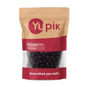 Yupik Mini Graham Cookies Covered in 60% Dark Chocolate, 1.1 lb (17.6 oz), Sweet & Crunchy Chocolate-Coated Graham Bites, Kosher, Perfect for Snacking & Dessert Toppings